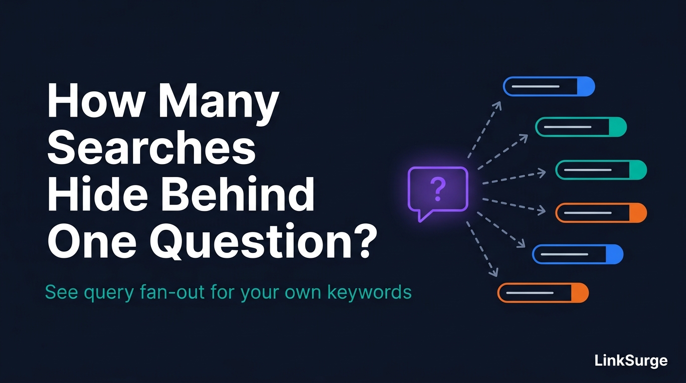 How Many Searches Hide Behind One Question? Seeing Query Fan-Out for Your Own Keywords — A Beginner's Guide