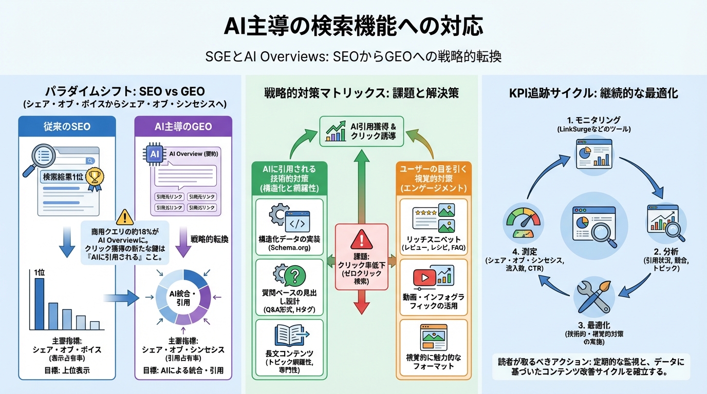 AI主導の検索機能への対応
