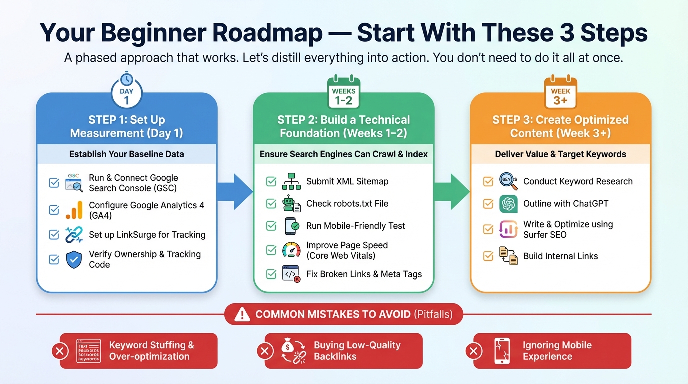 Your Beginner Roadmap — Start With These 3 Steps