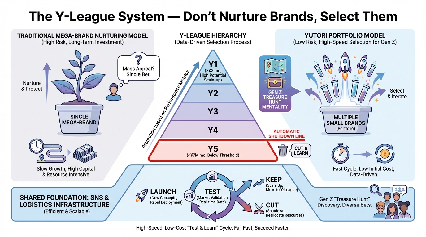 The Y-League System — Don't Nurture Brands, Select Them