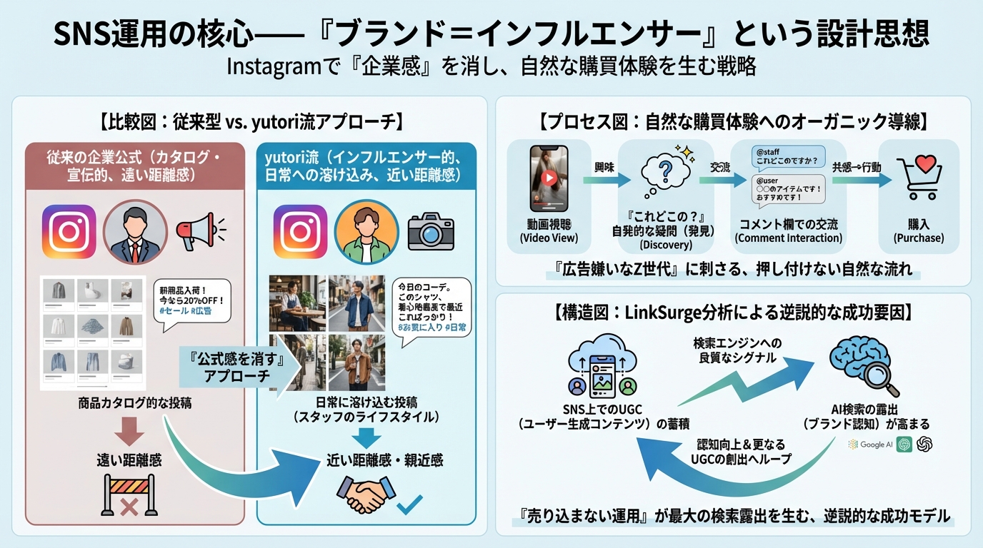 SNS運用の核心——「ブランド=インフルエンサー」という設計思想